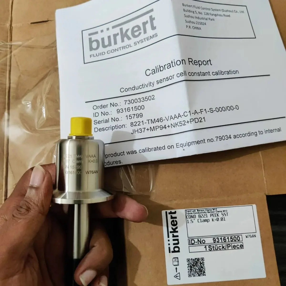 Burkert Conductivity Sensor 93161500